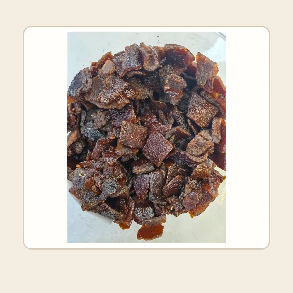 Prune Juice-Infused Preserved Tangerine Peel — customer-supplied product photograph