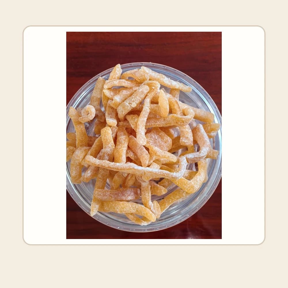 Crystallized Preserved Tangerine Peel — customer-supplied product photograph