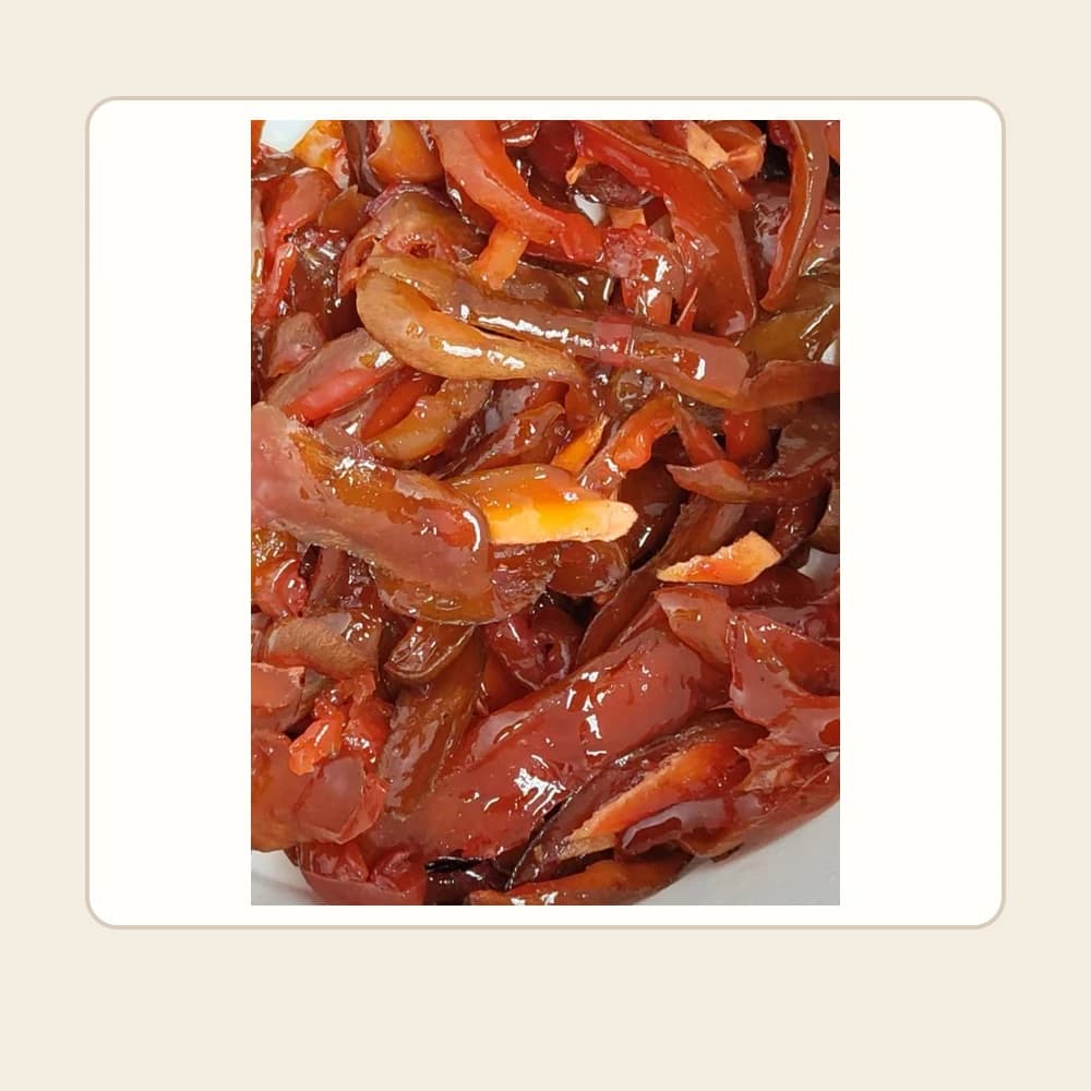 Lemon-Flavored Preserved Mango Strips — customer-supplied product photograph